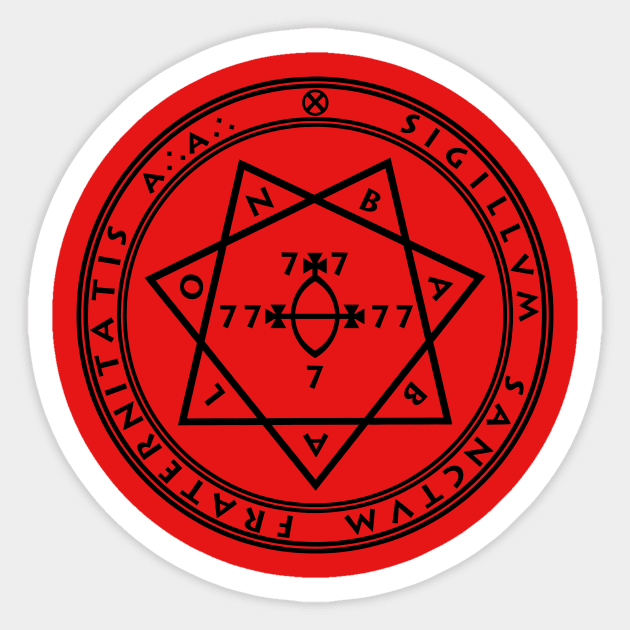 Star of Babalon Sticker by KhanasWeb